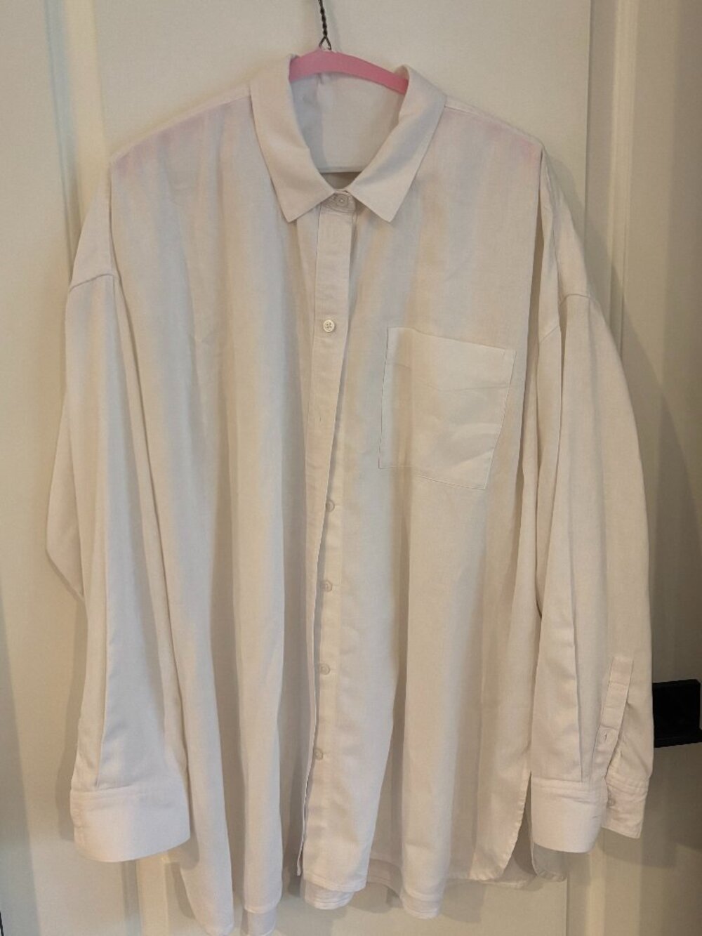 Madewell Oversized White Button Down - White
